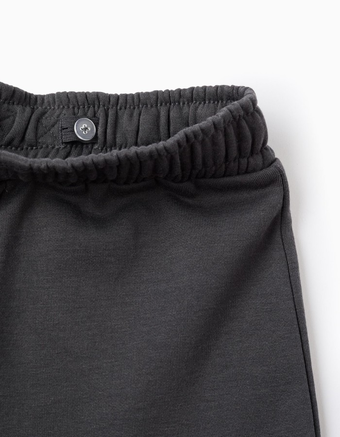 Brushed Sweatshirt + Trousers for Girls 'Clover', Pink/Grey