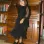 Layered tulle dress with ruffles for girls, black