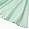 Short sleeveless cotton jumpsuit for girls, light green