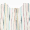 Sleeveless cotton dress with ethnic stripes B&S for girls, multicolour