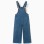 Wide Leg Cotton Denim Dungarees for Girls, Blue