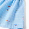 Cotton playsuit with print Carolina Celas x Zippy for girls, light blue