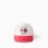 Twill cap with Minnie print for babies and girls, white/red/orange