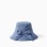 Bucket hat with applied bow for girls, blue