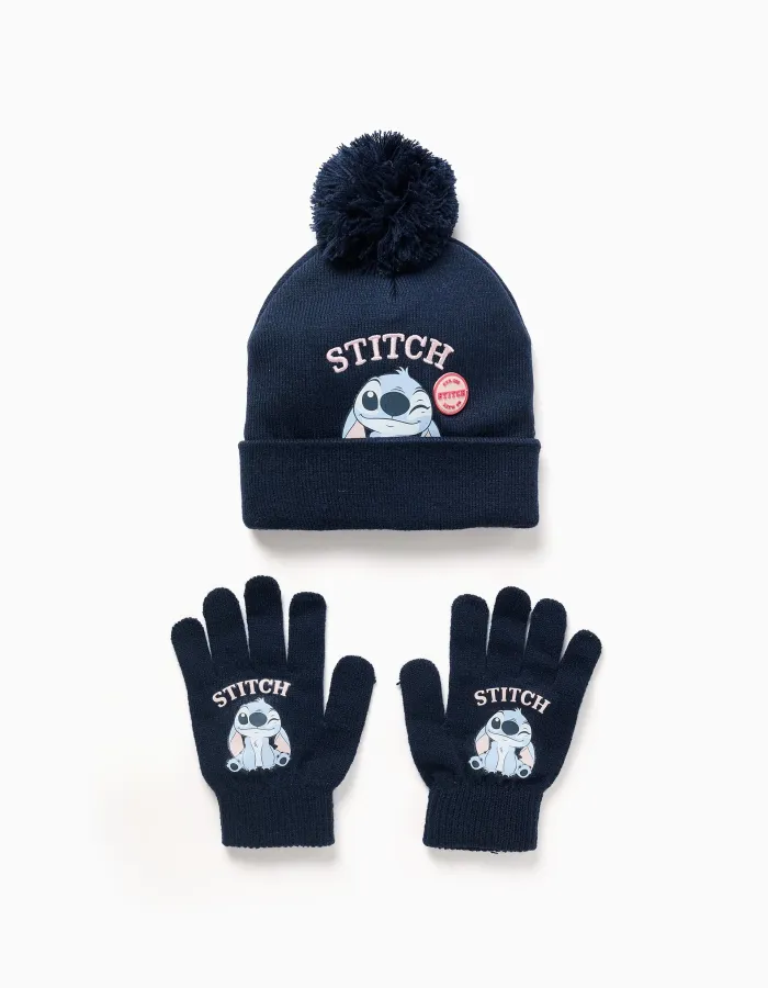 Disney set beanie glove, dark blue
