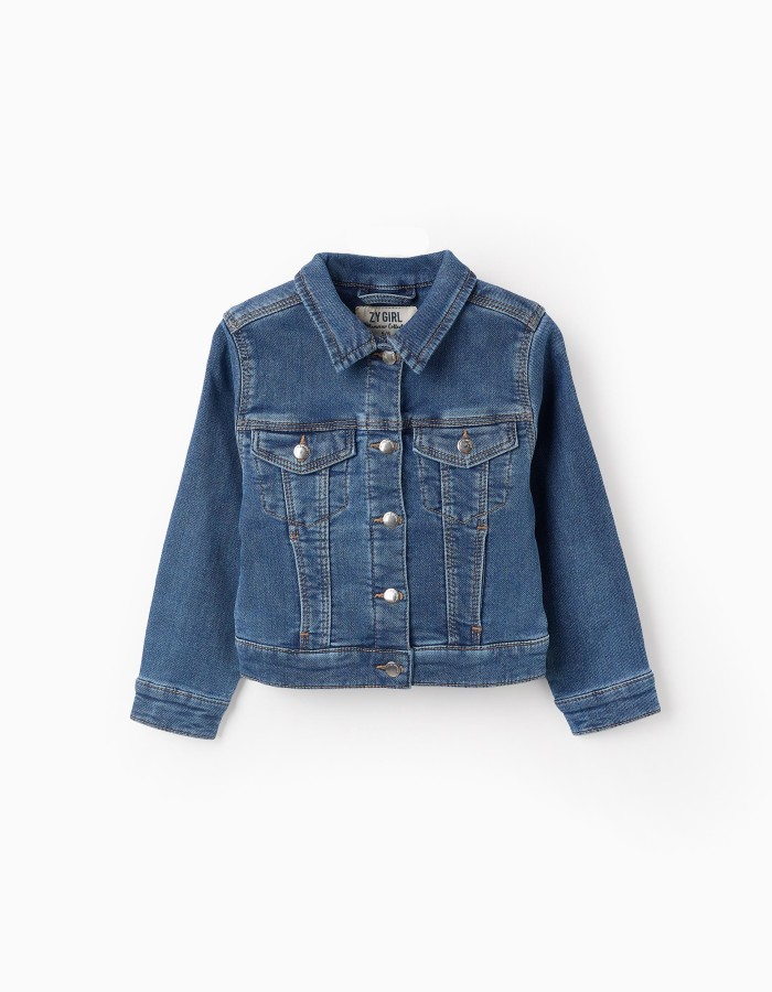 Denim Jacket for Girls, Blue