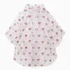 Hooded rain poncho with Minnie print for babies and girls, transparent
