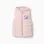 Hooded puffer vest with Stitch prints for girls, light pink