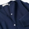 Round Neck Knit Sweater for Girls, Dark Blue