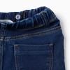Denim Jeggings with Adjustable Waist for Girls, Dark Blue