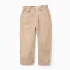 Paperbag Corduroy Trousers for Girls, Beige