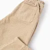 Paperbag Corduroy Trousers for Girls, Beige