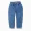 Cotton Jeans with Bow Motif for Girls, Blue