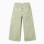 Cargo Twill Trousers for Girls 'Wide Leg', Green