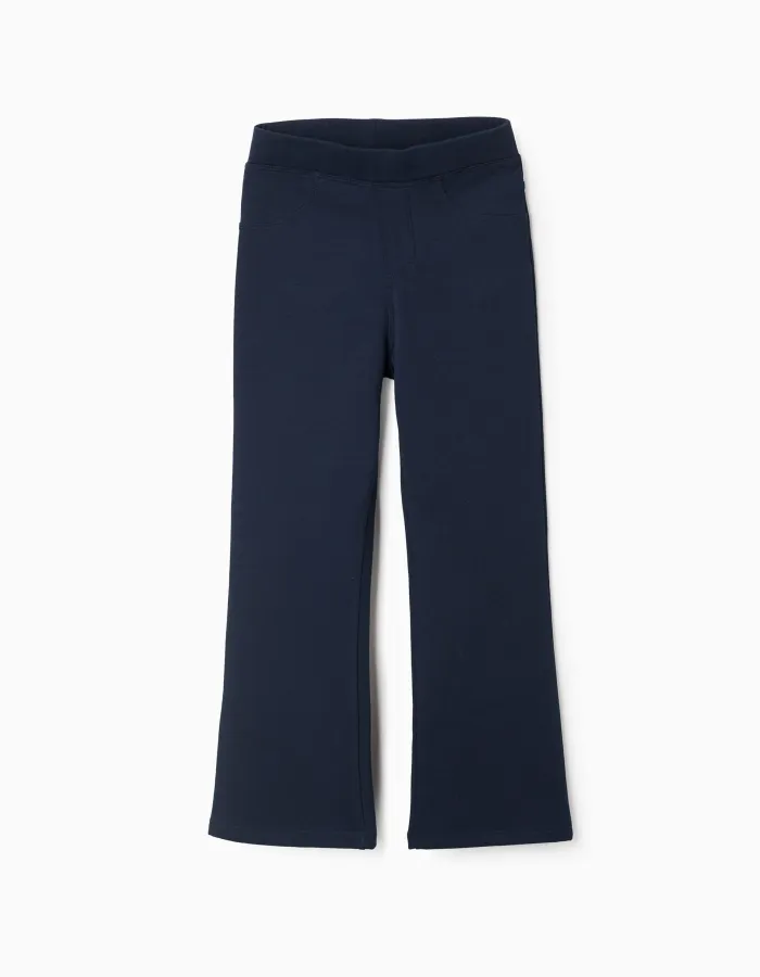 Flare Fit Jeggings for Girls, Dark Blue