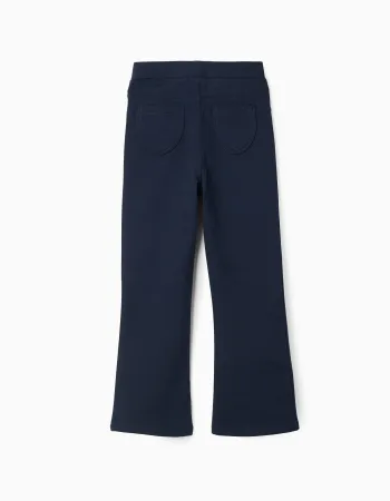 Flare Fit Jeggings for Girls, Dark Blue