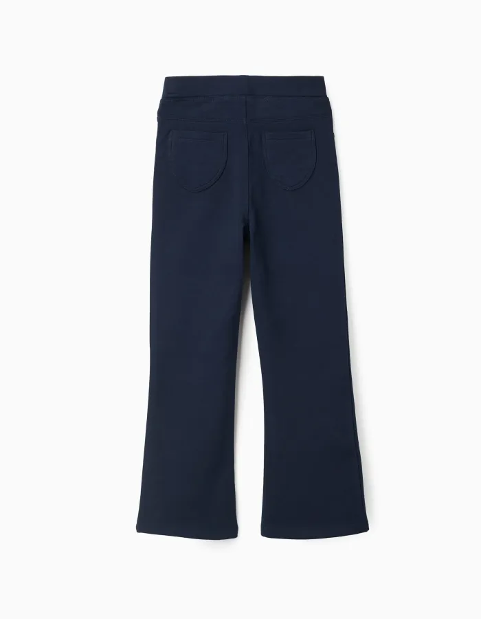 Flare Fit Jeggings for Girls, Dark Blue