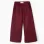 Wide leg suedette trousers for girls, burgundy