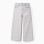 Cotton jeans with star and moon glitter print for girls, grey
