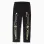 Brushed leggings with glow-in-the-dark print for girls, black