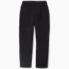 Brushed leggings with glow-in-the-dark print for girls, black