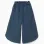 Wide leg lyocell trousers with elastic waistband for girls, dark blue