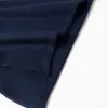 Wide leg knitted trousers with cable details for girls, navy blue