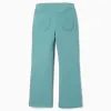 Flared brushed jeggings for girls, blue-green