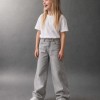 Pants denim glitter, light grey
