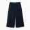 Wide leg trousers in interlock knit for girls, navy blue