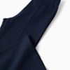 Flared Roma knit leggings for girls, dark blue