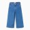 Wide leg jeans with front and back pockets for girls, blue