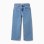 Straight fit denim trousers with 5 pockets for girls, blue