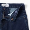 Straight fit denim trousers with 5 pockets for girls, dark blue