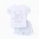 Cotton Pyjama with Ruffles for Girls 'Stitch & Angel', Blue/White