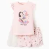 Pyjama Vest top + Shorts + Cape for Girls 'Snow White', Pink