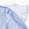 Cotton Pyjama with Tulle Cape for Girls 'Elsa', Blue/White