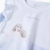 Cotton Pyjama with Tulle Cape for Girls 'Elsa', Blue/White