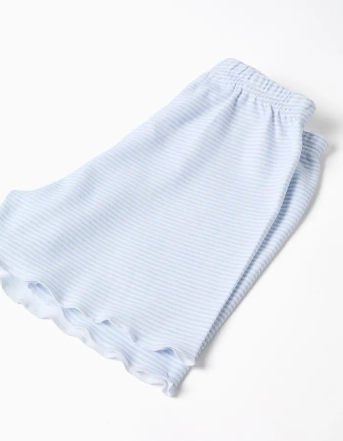 Cotton pyjamas with Stitch print for girls, white/blue