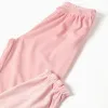 Velvet pyjamas with Stitch print for girls, light beige/pink