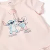 Short pyjamas with Stitch glow-in-the-dark print for girls, pink/blue