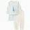 Polar fleece pyjamas with Elsa and cape for girls, light green/white
