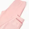Cotton pyjamas with flower print for girls, light green/pink