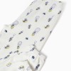 Long cotton pyjamas with Minnie prints for girls, white/light pink
