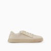 Beige Ruffles Sneakers, for Girls