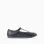 Leather Ballerina Flats for Girls, Dark Blue