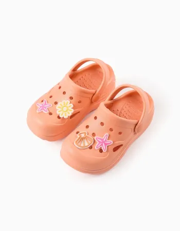 Rubber Clogs for Girls 'Beach', Coral