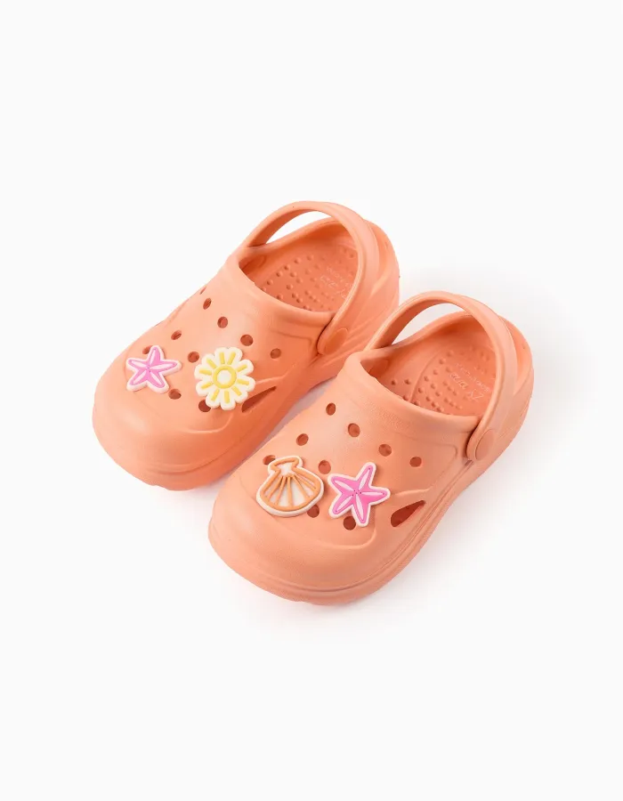 Rubber Clogs for Girls 'Beach', Coral