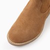 Suede Cowboy Boots for Girls, Camel