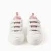 Trainers with Touch Fasteners for Girls 'Stitch', White/Pink